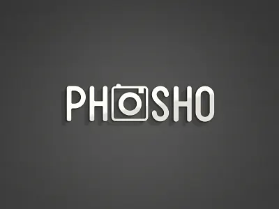 PhoSho Logo clean icon identity instagram logo rounded sans serif typography
