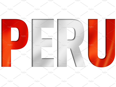 peruvian flag text font by Laurent Davoust on Dribbble