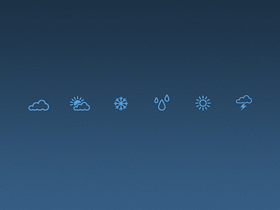 Weather icons blue cloudy icons rain snowflake sun thunder weather