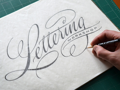 Lettering Workshop cursive drawing flourish flourished flourishes hand drawn hand lettered hand lettering lettering pencil pointed pen script sketch spencerian type and lettering workshop