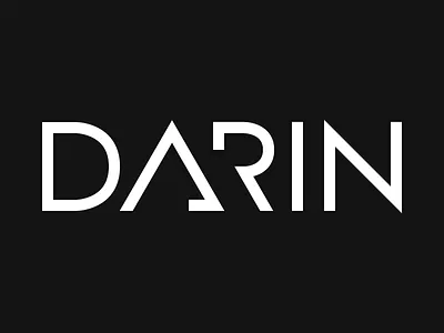 Darin Logo (rebound) custom logo rebound sans serif typography wordmark