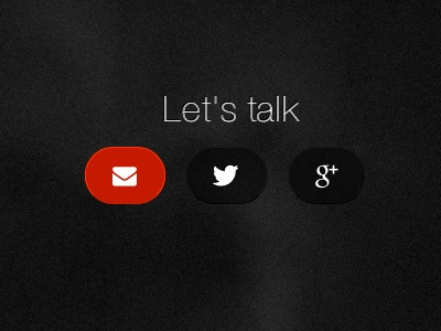 Contact Pixeldeath Screen (closeup) buttons css3 dark svg userinterface web design