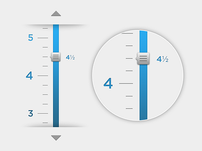 Color Selector blue color graph numbers range selector slide slider