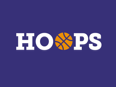 Hoops Rebound basketball branding dribbble hoops orange purple