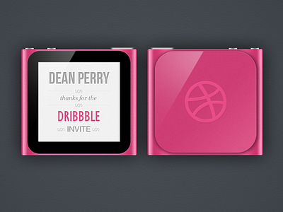 Thanks for the Invite dribbble invitation invite ipod