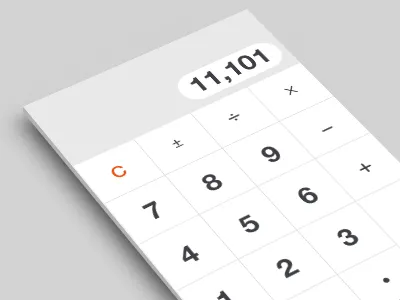 Calculator w/ extended functions application calculator calculator ui iphone productivity project