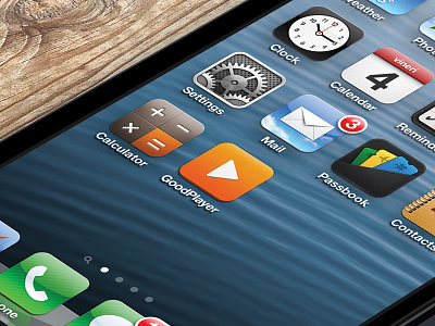 GoodPlayer icon mock-up icon ios iphone mockup movie player