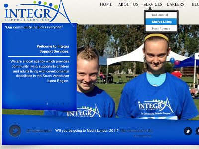 Integra Support Services design web