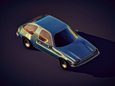 The Mirth Mobile 3d car isometric