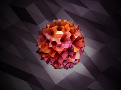 Low Poly #1 cinema 4d color low poly sphare