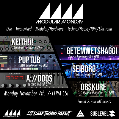 Modular Monday VR Event Flyer