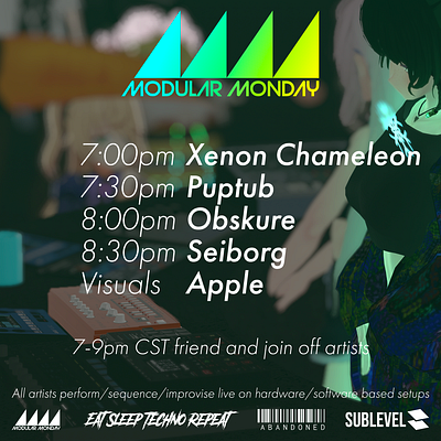 Modular Monday VR Event Flyer