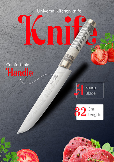 knife Kitchen infographic amazon product infographic infographic knite product listing