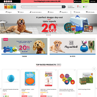 PET STORE DESIGN 3d animation branding ecommerce website graphic design logo motion graphics shopify design shopify store ui website