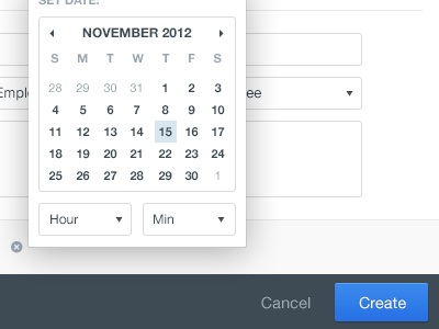 Calendar dropdown blue calendar dark gray dropdown form pop ui up ux website white