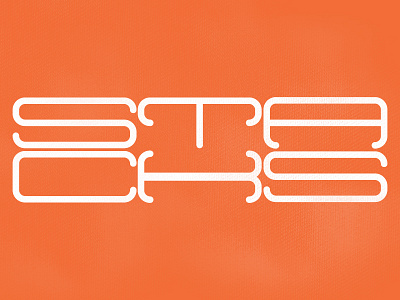 Stacks font type typography