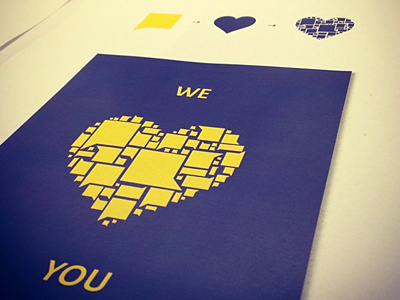 We heart you bubble card edenspiekermann heart