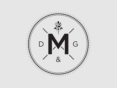 Logo 1 - Mariages et Evenements M black contrast evenement event gray logo m mariage vintage wedding