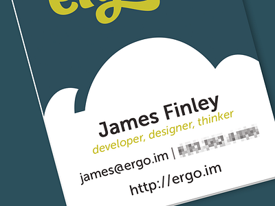 Business Card business card cloud ergo