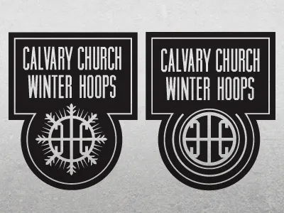 Hoops basketball design hoops league snowflake winter