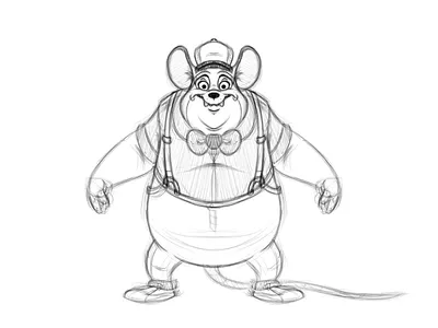 Mouse By AndyToonz andytoonz animal animation art cartoon character character design illustration pencil sketch sketchbook pro