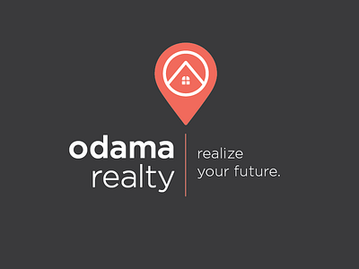 Logo for Realty Firm house icon place places realty residential residential realty site marker