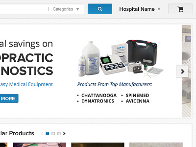 Medical Equipment blue diagonals grey health healthcare medical medicine search search bar slash ui ux