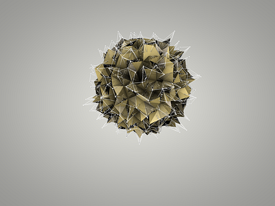 Geosphere 3d c4d cinema4d low poly shape sphere