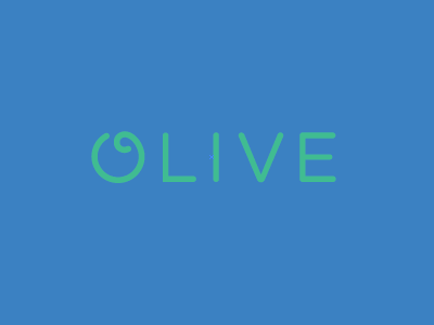 Olive Logo blue design green logo olive type typography