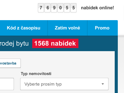Counter and search forms blue counter forms red search
