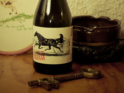 80/20 Bottle Shot apple booze cider key label stamp