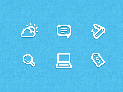 Icons blue icons