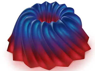 Kougelhopf 3d digital painting jelly realistic