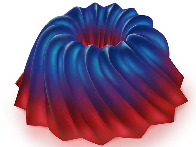 Kougelhopf 3d digital painting jelly realistic