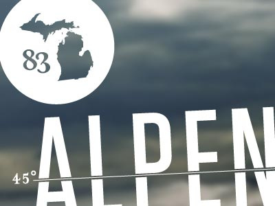 83 Counties is up! counties identity illustration logo michigan type vector