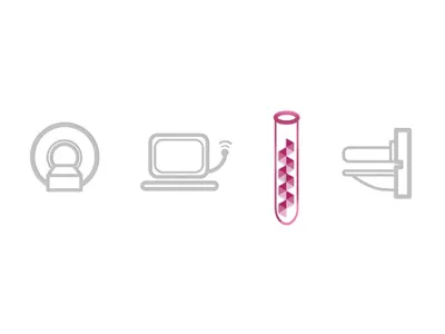 Icons for Breast Cancer Testing icons medical