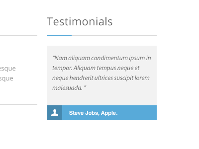 Testimonials Widget testimonial