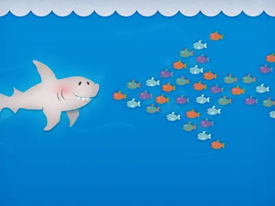 Sharky- WIP fish shark teamwork