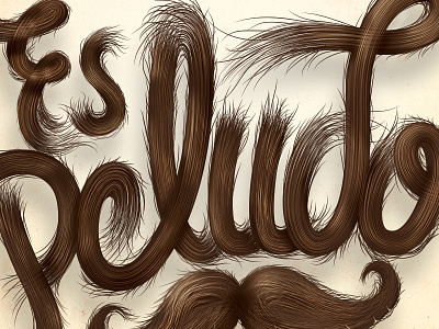 Es peludo desodorante hairy hombres lettering man old spice peludo poster real man type typography