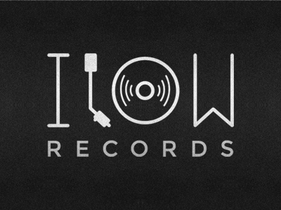 ilow records brand concept logo music records