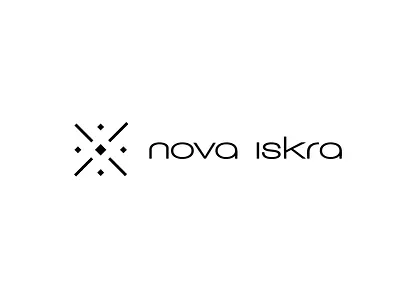Nova Iskra Design Incubator brand branding communication agency design dots flame iskra logo logo design logo designer new pavel surovy star symbol x