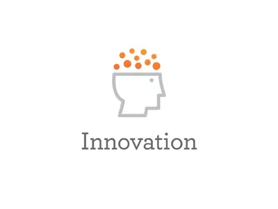 Innovation archer bubbles creative icon innovation innovative logo