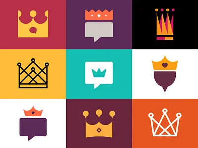 Crowns n' Stuff balloon bubble caption crown icon illustration king speech