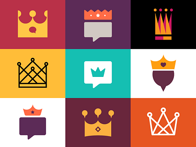 Crowns n' Stuff balloon bubble caption crown icon illustration king speech