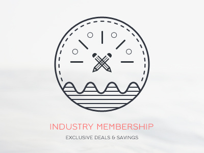 Industry Membership badge deal emblem icon