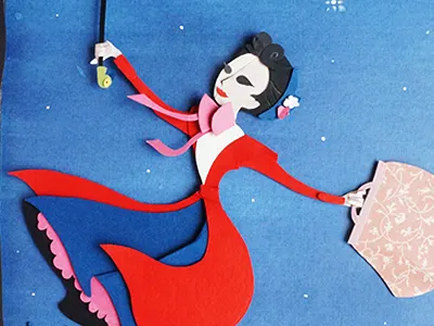 As The Wind Changes collage craft disney mary poppins paper paper art tactile tangible texture