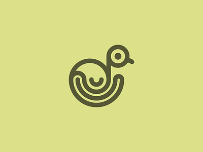 Bird in a Nest - Icon bird circular clean icon nest round