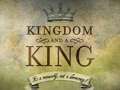 Kingdom and a King Sermon Series banner crown grunge intricate king royal scroll series sermon texture