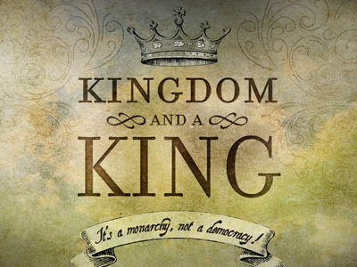 Kingdom and a King Sermon Series banner crown grunge intricate king royal scroll series sermon texture