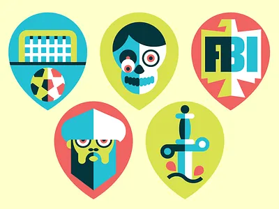 Icons cop editorial fbi goran goranfactory icon iraq marco romano soccer sword zombie